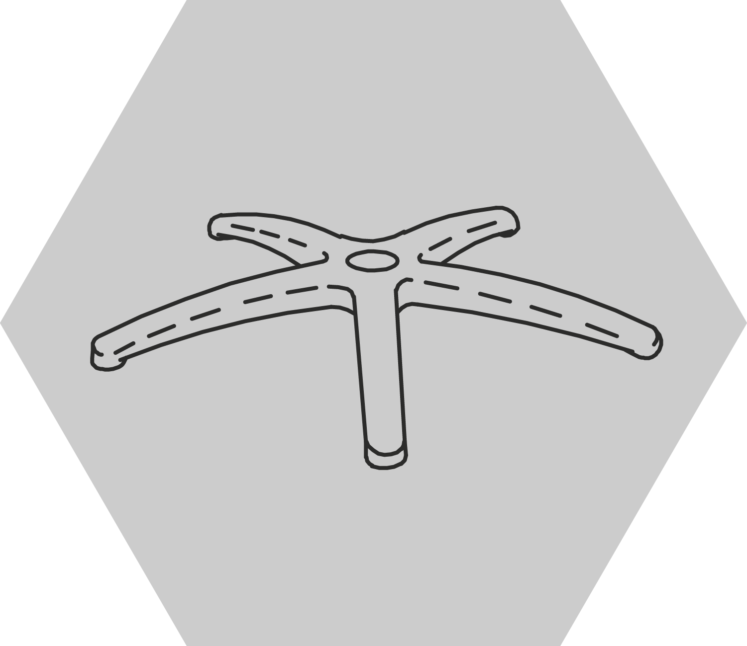 HIVAR Fußkreuz silver